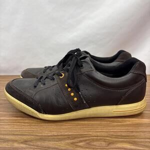 ECCO  brown leather spikeless golf shoes, Men's 10.5 (eur 44)